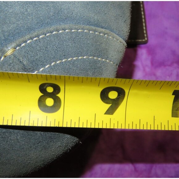 Coach 2004 Soho Suede & Leather Demi Hobo Handbag in Denim Gray Blue 4284 - Picture 12 of 12